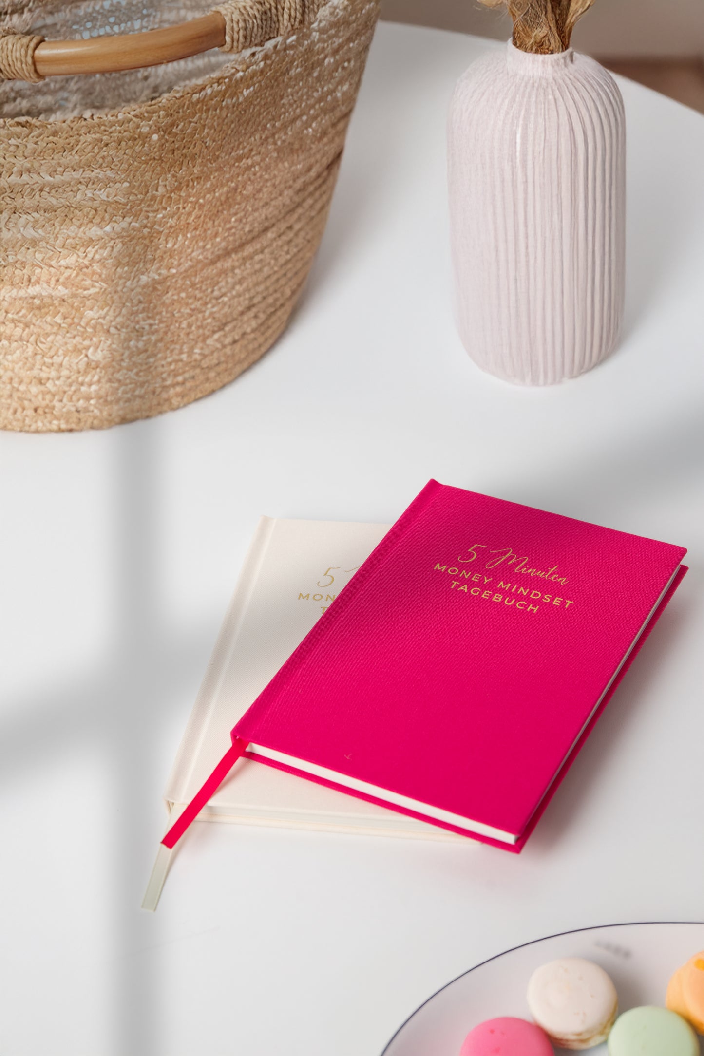 MONEY MIND | 5 Minuten Dankbarkeit & Money Mindset Tagebuch Set - pink & sand