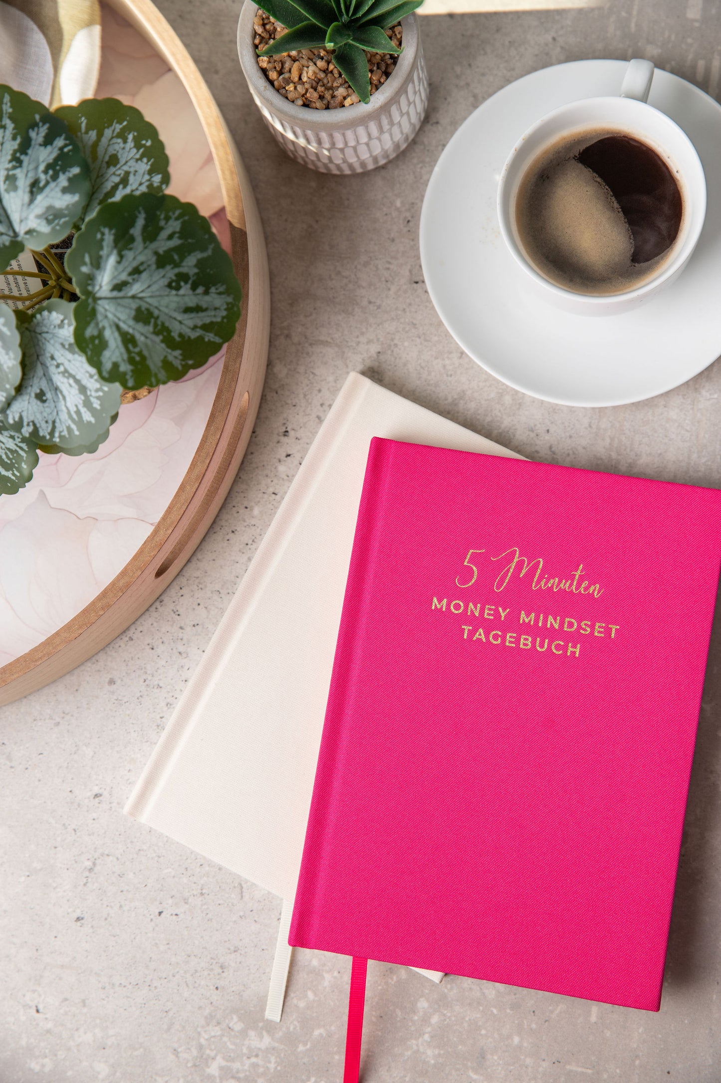 MONEY MIND | 5 Minuten Dankbarkeit & Money Mindset Tagebuch - pink