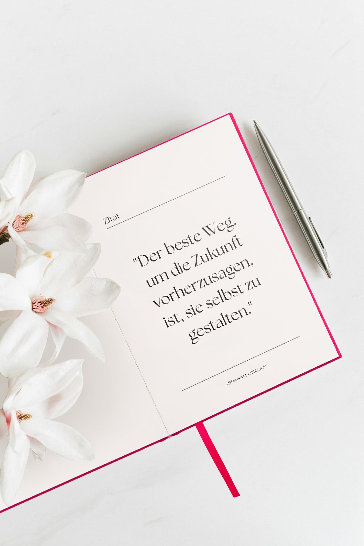 MONEY MIND | 5 Minuten Dankbarkeit & Money Mindset Tagebuch - pink